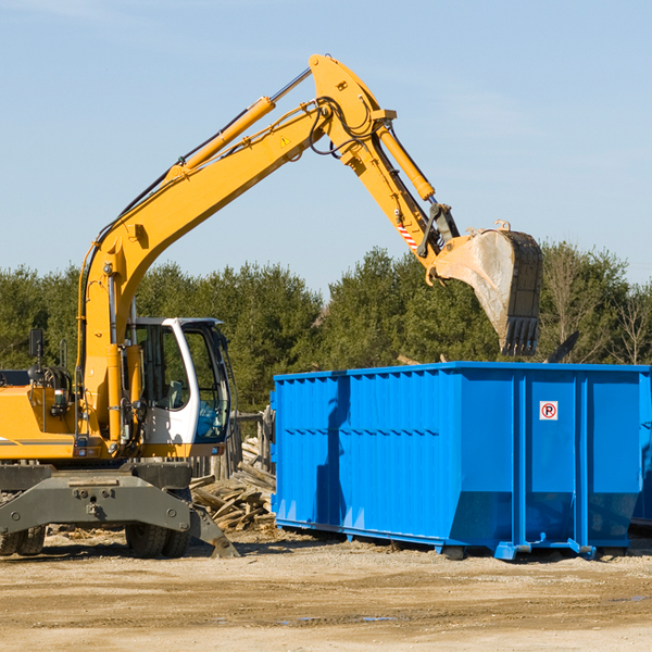 what kind of customer support is available for residential dumpster rentals in Rochelle Virginia